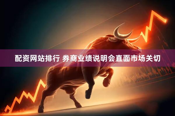 配资网站排行 券商业绩说明会直面市场关切