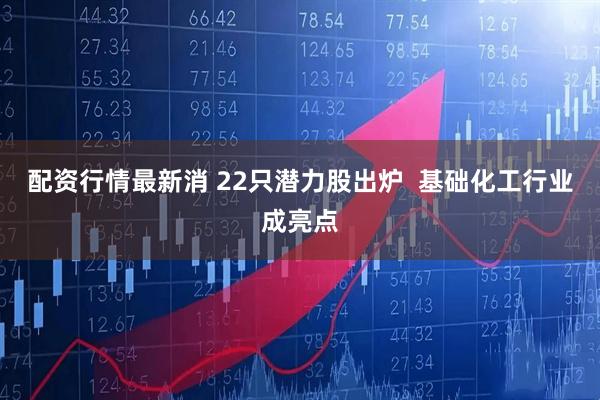 配资行情最新消 22只潜力股出炉  基础化工行业成亮点