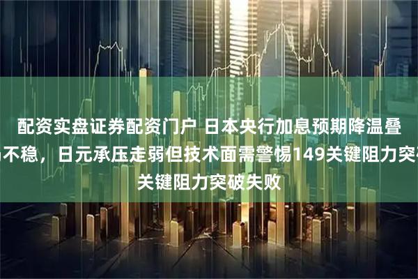 配资实盘证券配资门户 日本央行加息预期降温叠加政局不稳，日元承压走弱但技术面需警惕149关键阻力突破失败